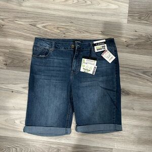 d. jeans Women's Dark Blue Jean Shorts